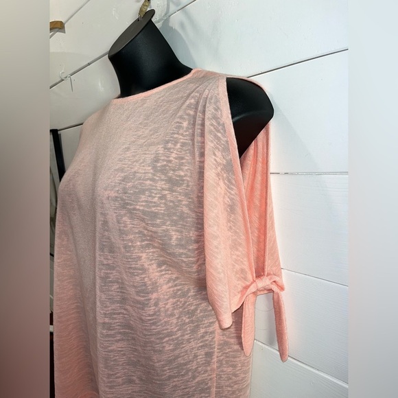 🩷 LISETTE L Montréal Coral Tie-Sleeve Top – L/XL (No Tag, Refer to Measurements) - Picture 4 of 10
